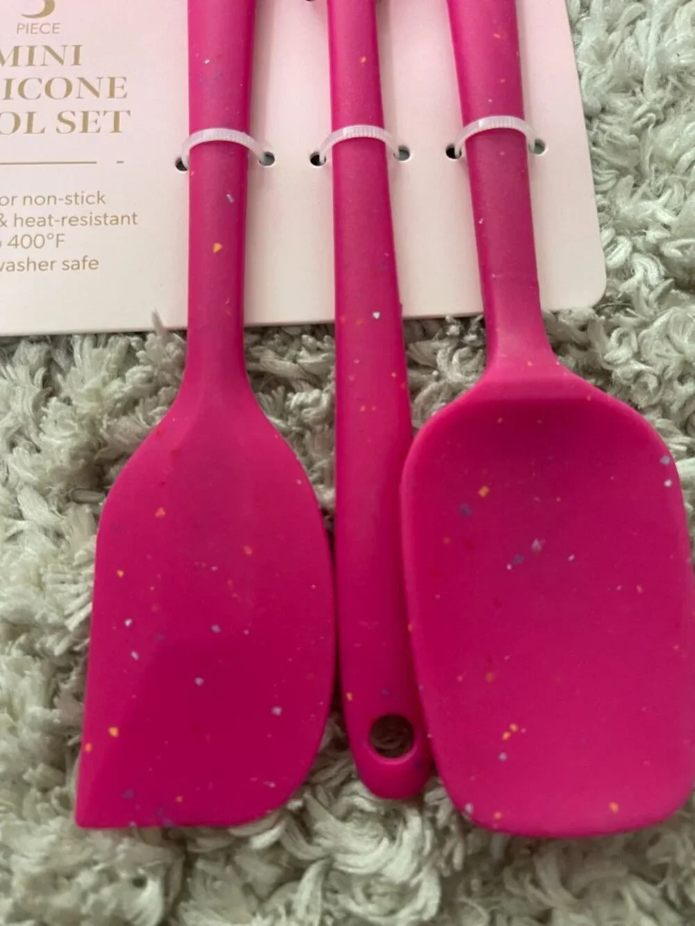 Paris Hilton Pink Mini Silicone Tool Set 3pc New